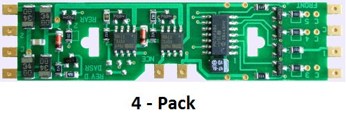 NCE 5240107 DA-SR HO Scale [Board Replacement DCC Decoder] 4-Pack