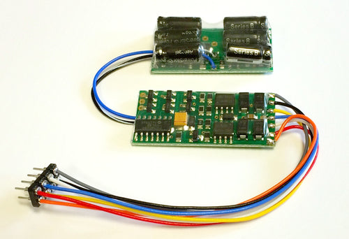 NCE 5240147 D13NHP HO Scale 4-Functions and Small No Halt Installed [8 Pin NMRA Plug DCC Decoder]