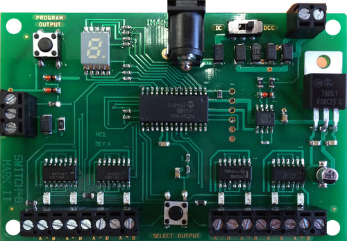NCE 5240151 Switch-8 MK2 will control 8 Tortoise Switch Machines [Accessory DCC Decoder]