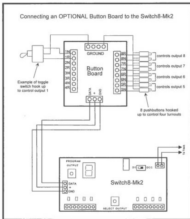 NCE 5240151 Switch-8 MK2 will control 8 Tortoise Switch Machines [Acce ...