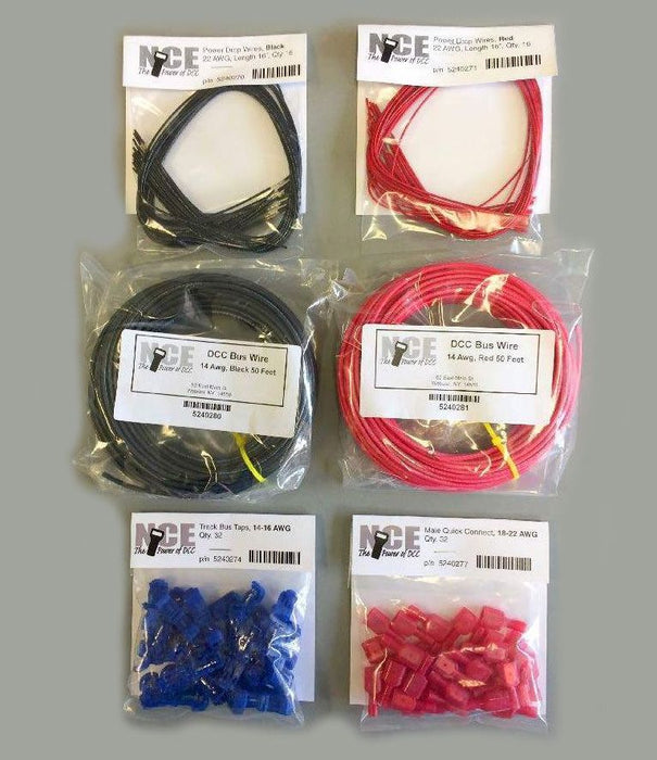 NCE 5240267 LWK25 Layout Wiring Kit for 25' of DCC Power Bus