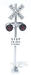 NJ International 1095 Crossbucks with Lights Facing Both Directions 