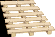 Northeastern Scale Lumber (95031)  P001NEB HO Scale Freight Pallets 16 Pack