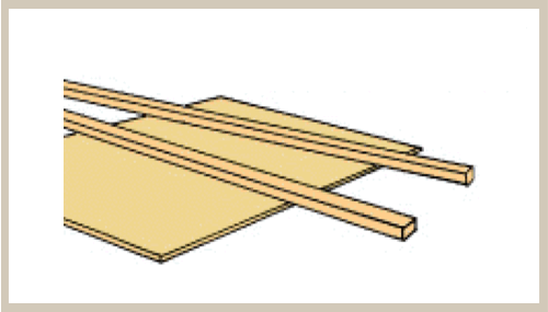 Northeastern Scale Lumber HOSCAL3015 HO Scale 2x10 11" Length 12 Pack