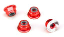 Traxxas 1747A Red Anodized Aluminum Locking Nuts 4mm 4 Pack