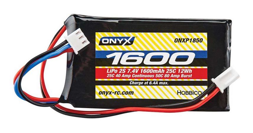 Onyx 1851 2S 7.4V LiPo 1600 mAh 25C Mini 5102 Plug