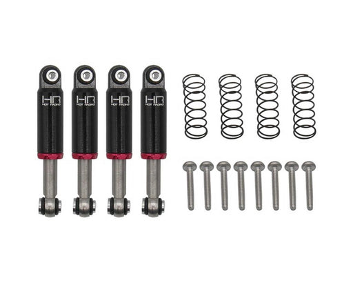 Hot Racing HRASXTF32TD02 Black Internal Spring Air Shocks for SCX24 4 Pack