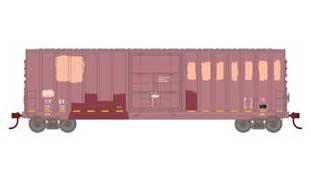 Roundhouse 2137 HO Scale 50' High Cube Plug Door Boxcar Dansville & Mount Morris Railroad DMM 1751