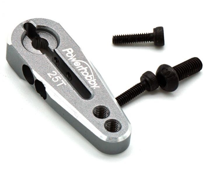Powerhobby PHS1429 Gunmetal 25T Clamping Servo Horn for Axial Futaba and Savox