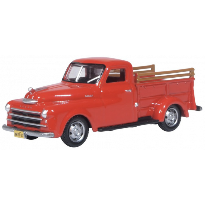 Oxford Diecast 87DP48001 HO Scale (1:87) 1948 Dodge B-1B Pickup Truck Red