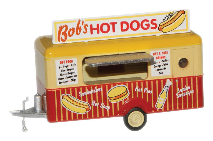 Oxford Diecast 87TR001 HO Scale Concession Trailer Bob's Hot Dogs