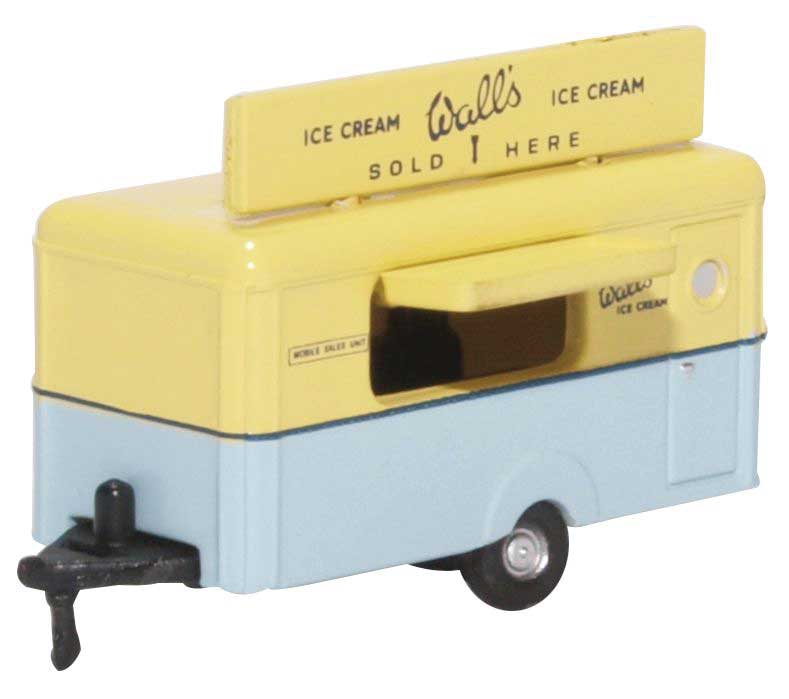Oxford Diecast NTRAIL004 N Scale Concession Trailer Wall's Ice Cream