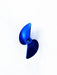 Oxidean Marine 00095 Blue CNC Aluminum Right Hand Reverse Rotation Propeller 1.9 Pitch 3/16 Bore
