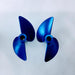 Oxidean Marine 00096 Blue 45mm CNC Aluminum Left and Right Hand Propeller 1.9 Pitch 3/16 Bore 4514 f