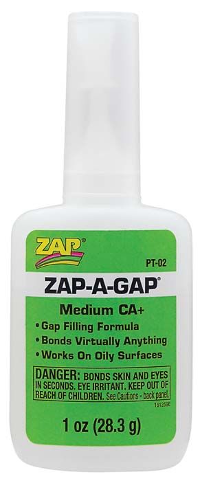Pacer PT-02 ZAP A Gap CA+ Glue, 1 oz