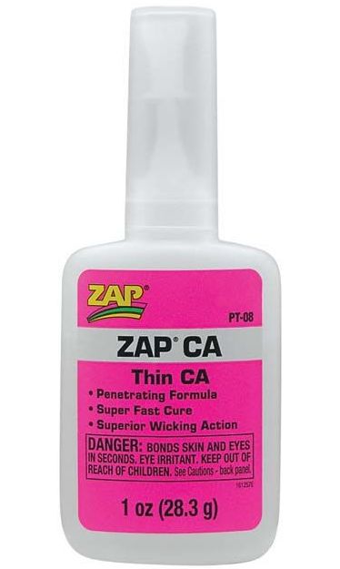 Pacer PT-08 ZAP CA Glue, 1 oz