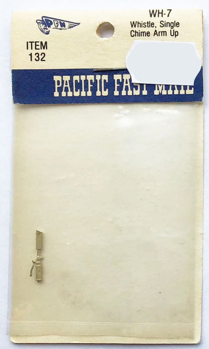 Pacific Fast Mail WH-7 HO Scale Whistle Single Chime Arm Up