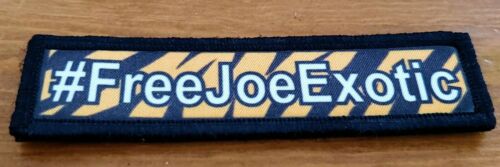 #FreeJoeExotic Patch with Loop and Hook Backing (Approximately 1"x4")