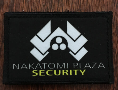 Nakatomi Plaza Security Patch with Loop and Hook Backing (Approximately 3"x2")