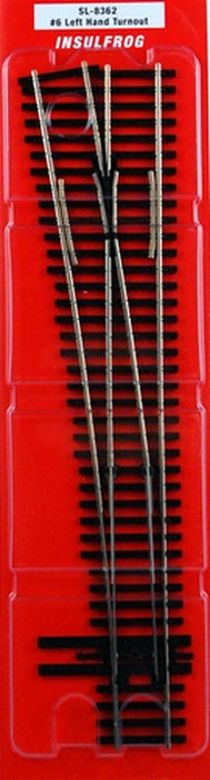 Peco SL-8362 HO Scale Code 83 #6 Left Hand Turnout