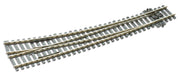 Peco SL86 HO Scale Code 100 Track Electrofrog Curved Insulfrog Double Radius Right-Hand Turnout