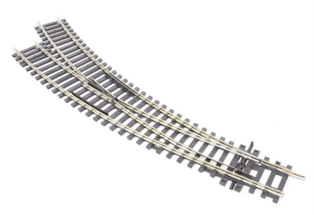 Peco ST244 HO Scale Code 100 Track Setrack Curved Insulfrog Double Radius Right-Hand Turnout