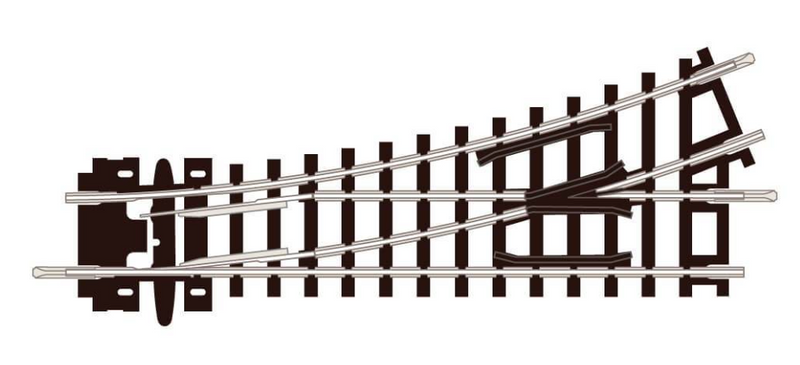 Peco Setrack ST-6 N Scale Code 80 Insulfrog #4 Left Hand Turnout