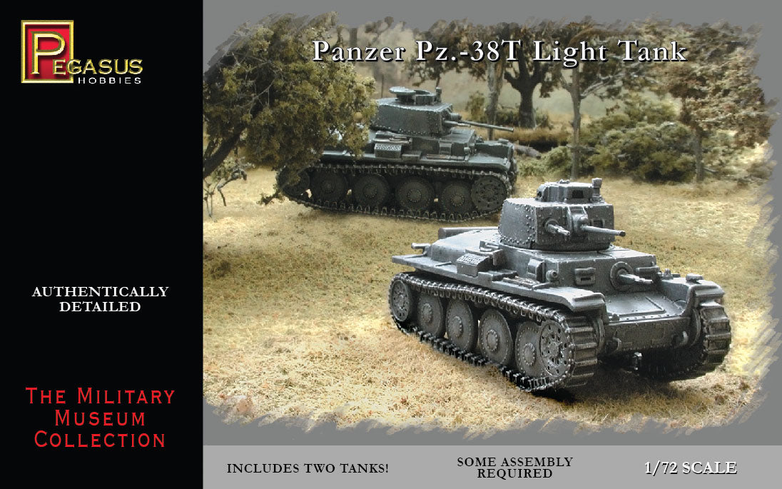 Pegasus Hobbies 7620 1/72 Panzer 38t Tank Quick Build Model Kit 2 Pack