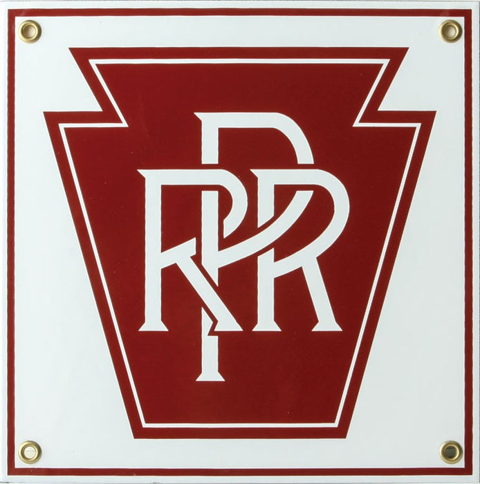 Phil Derrig Designs 214 Pennsylvania Railroad PRR Porcelain Sign