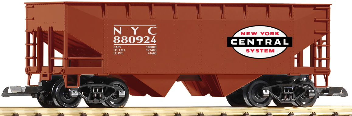 PIKO 38820 G Gauge Rib Side Open Hopper Car New York Central NYC - NOS