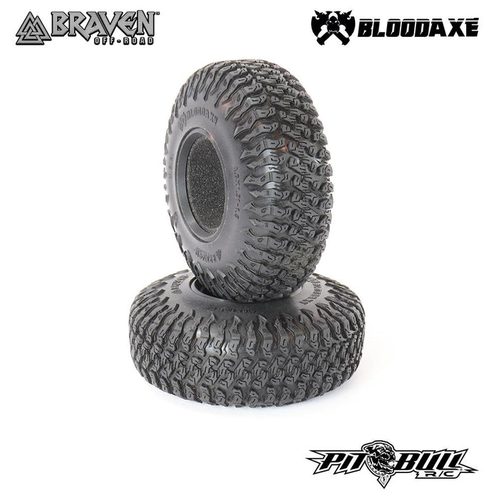 Pit Bull Tires 9023AK Braven Bloodaxe 1.9" Tire with Alien Kompound 2 Pack