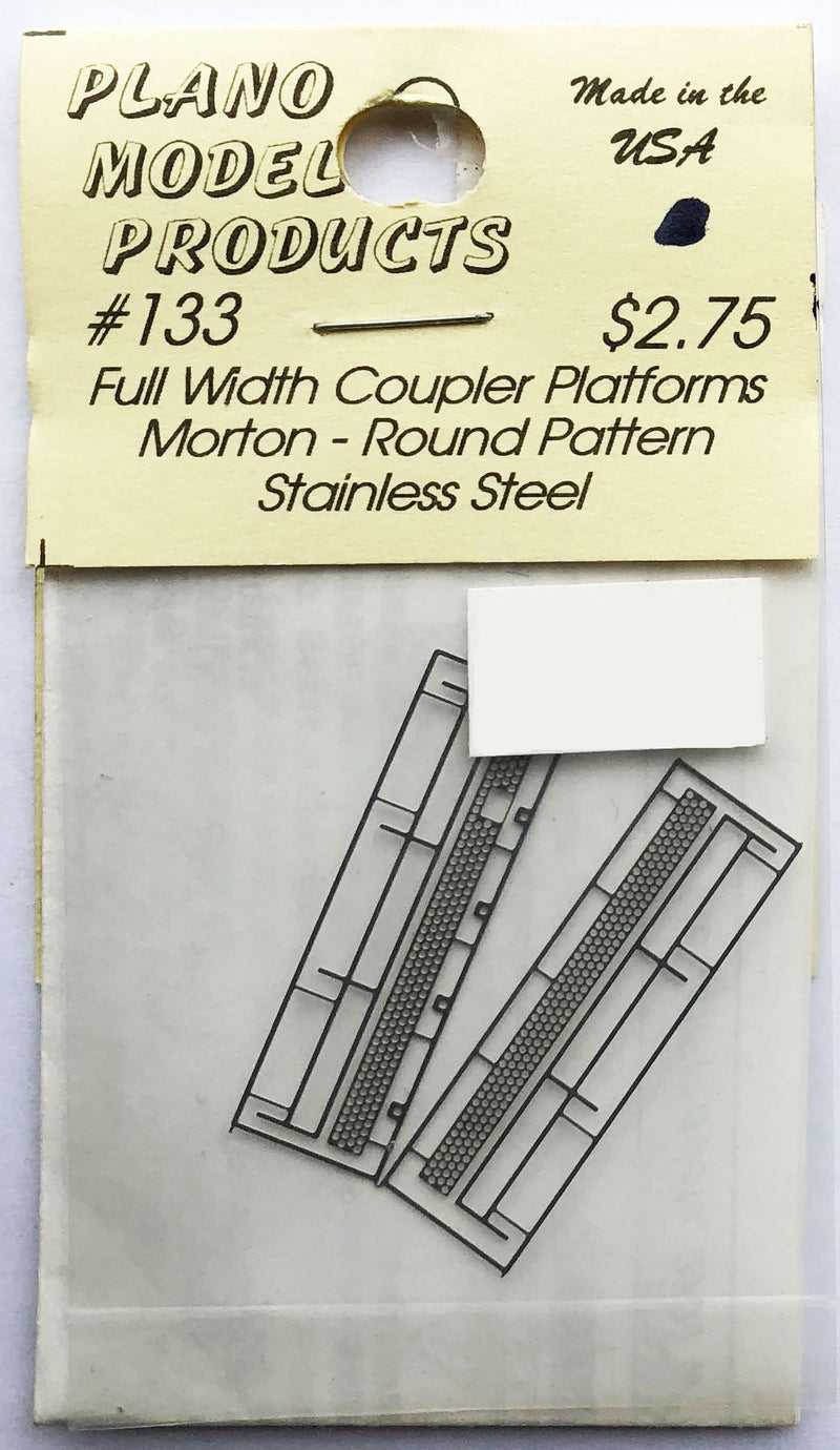 Plano Model Products 133 HO Scale Full Width Coupler Platforms Morton - Round Pattern