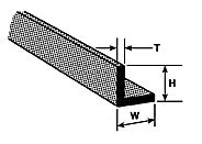 Plastruct Model Parts 90004 A-4 Angle, 1/8" (7 Pack)
