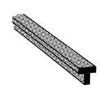 Plastruct Model Parts 90082 T-2 Tee, 1/16" (8 Pack)