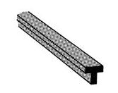 Plastruct Model Parts 90083 T-3 Tee, 3/32" (8 Pack)