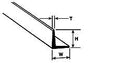 Plastruct Model Parts 90505 AFS-6 Angle, 3/16" (5 Pack)
