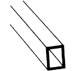 Plastruct Model Parts 90633 RTFS-12 Rectangle Tubing, 3/8" (4 Pack)