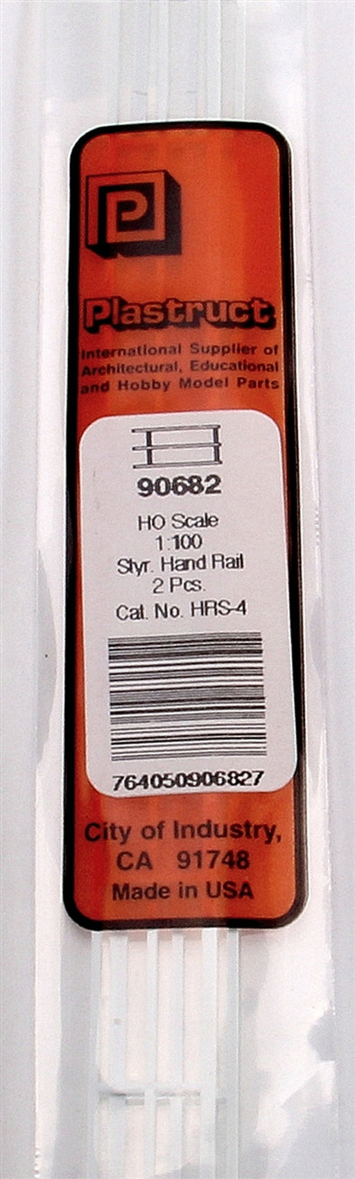 Plastruct Model Parts 90682 HRS-4 HO Scale Handrail (2 Pack)