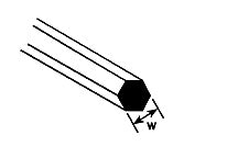 Plastruct Model Parts 90871 MRX-20 Hexagon Rod, .020 (10 Pack)