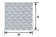 Plastruct Model Parts 91686 PS154 Diamond Plate .125 (2 Pack)