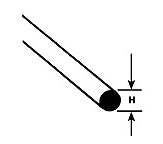 Plastruct Model Parts 90864 MR-250 Round Rod .250 1/4" (5 Pack)
