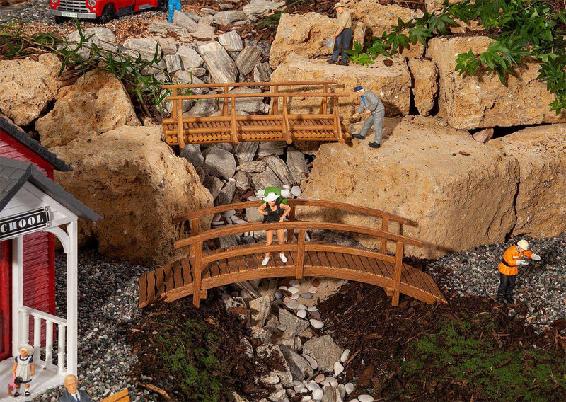 POLA 331059 G Gauge 2 Small Wooden Bridge Kits