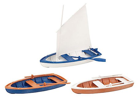 POLA 333150 G Gauge Rowing and Sailing Boats 3 Pack