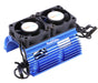 Powerhobby 1289 Blue Cooling Fans and Heat Sink for 1/8 Motors