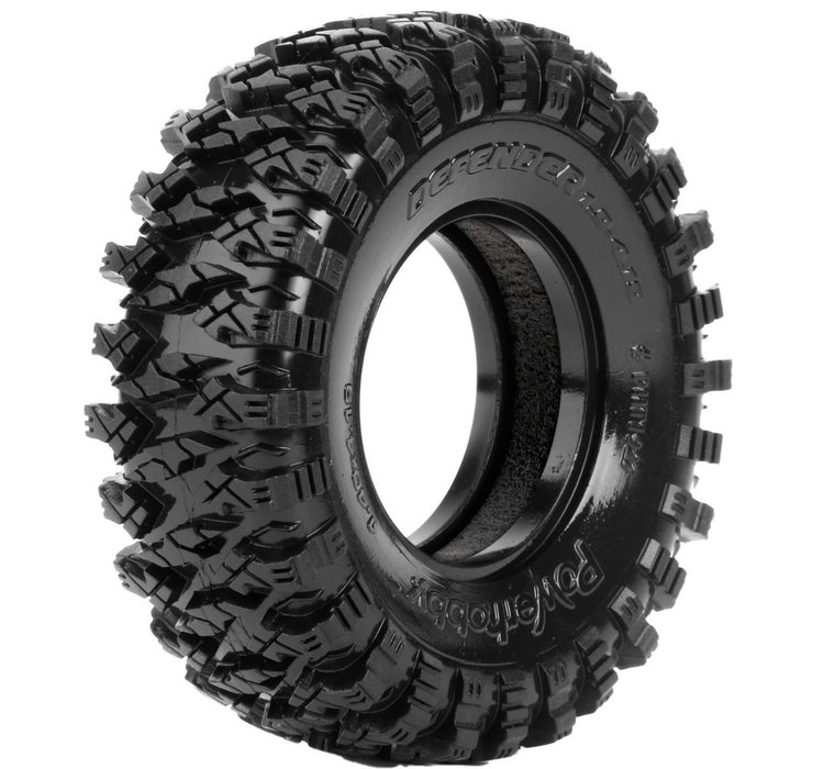 Powerhobby 1927 1.9" Defender 4.19" Crawler Tires with Dual Stage Foams 1 Pair