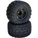 Powerhobby 2122-12 Raptor 2.8" Belted Tires on Black 12mm Hex Wheels with 1/2" Offset (1-Pair)