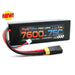 Powerhobby 2S 7.4V 7600mAh 75C Lipo Battery Pack with XT60 Plug and Traxxas (UPS Shipping Only)