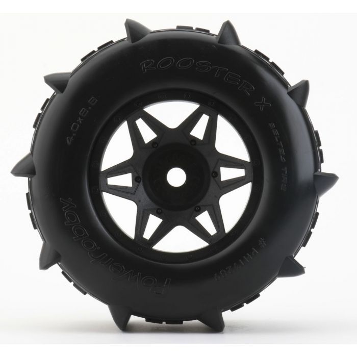 Powerhobby 3289 Rooster X Belted Paddle Tires for X-Maxx 1 Pair