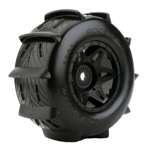 Powerhobby 3289 Rooster X Belted Paddle Tires for X-Maxx 1 Pair