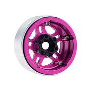 Powerhobby 5053 Pink Aluminum 1.9" B4 Beadlock Wheels with 9mm Hubs 4 Pack